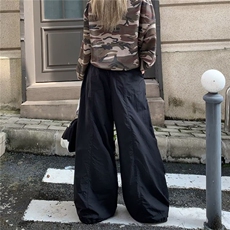 美式伞兵工装裤女薄款速干运动裤宽松阔腿裤爵士舞裤K0812-P45，男装工装外套，星座308B-2