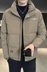 男士冬季标羽绒服时尚立领帅气百搭鸭绒保暖青年夹克外套，男装夹克，电商A225