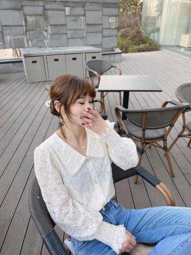 春装新款韩系珍珠小衫，女装，NIY