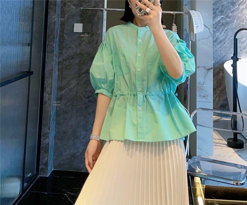 彩色衬衫，女装衬衫，晨贝