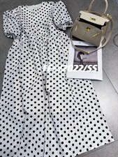 欧巴波点连衣裙，女装连衣裙，1+9