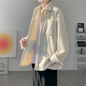 8XL-M加绒灯芯绒衬衫大码复古秋冬翻领上衣外套CS9001/P58加绒68图片