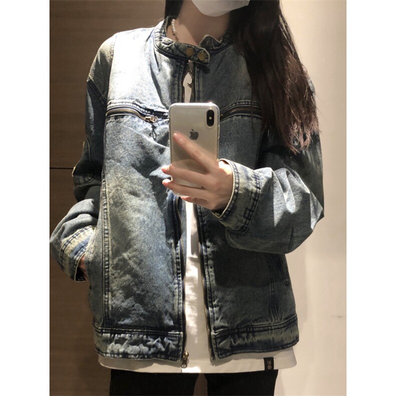 【有货】美式复古水洗蓝色牛仔外套男春秋短款夹克W353LL-特P75,男装夹克,星座1007（原301D）