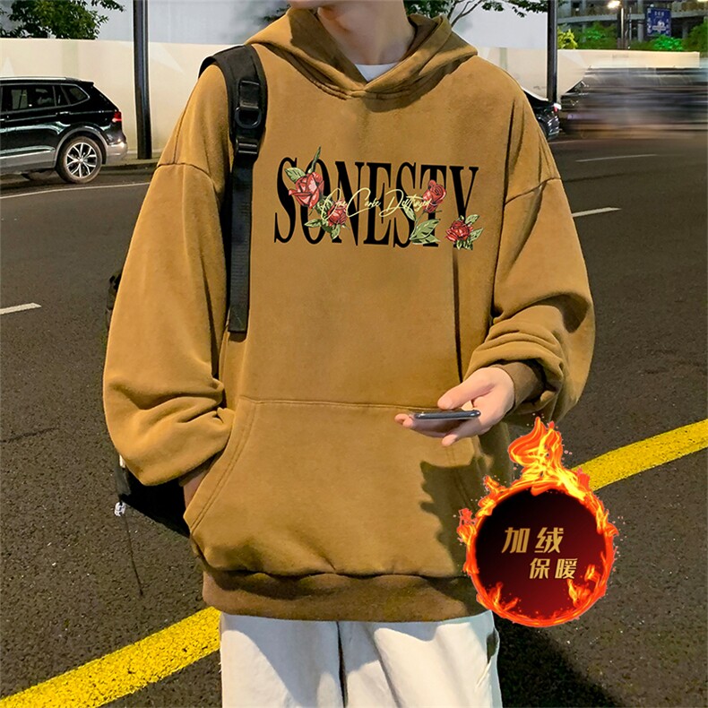 直播品质500克重磅美式做旧水洗卫衣SL1550-常规特P55加绒特P65,男装卫衣,电商A486