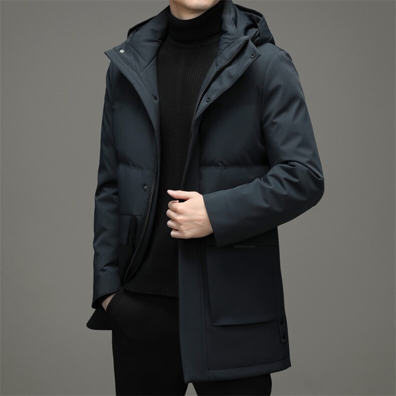 冬季新款保暖男士白鹅绒可脱卸内胆羽绒服连帽外套NRZ99803-P395,男装羽绒服,电商B212（原钱塘6029）
