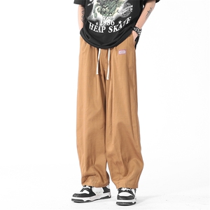 夏季宽松直筒hiphop垂感长裤男美式vibe潮牌运动休闲裤 K6381-P35图片