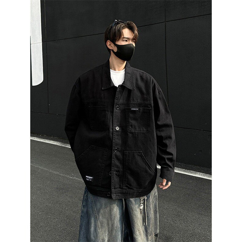 外套男士春季潮流痞帅牛仔工装夹克休闲百搭男装上衣服JK1172-P68,男装工装外套,星座1103-3