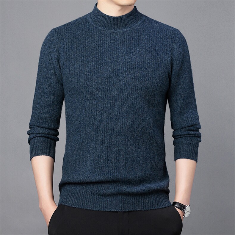 CM61031钱塘2020-2中年男士冬季厚款新款半高领羊毛衫P152,男装针织衫/毛衣,钱塘207-2
