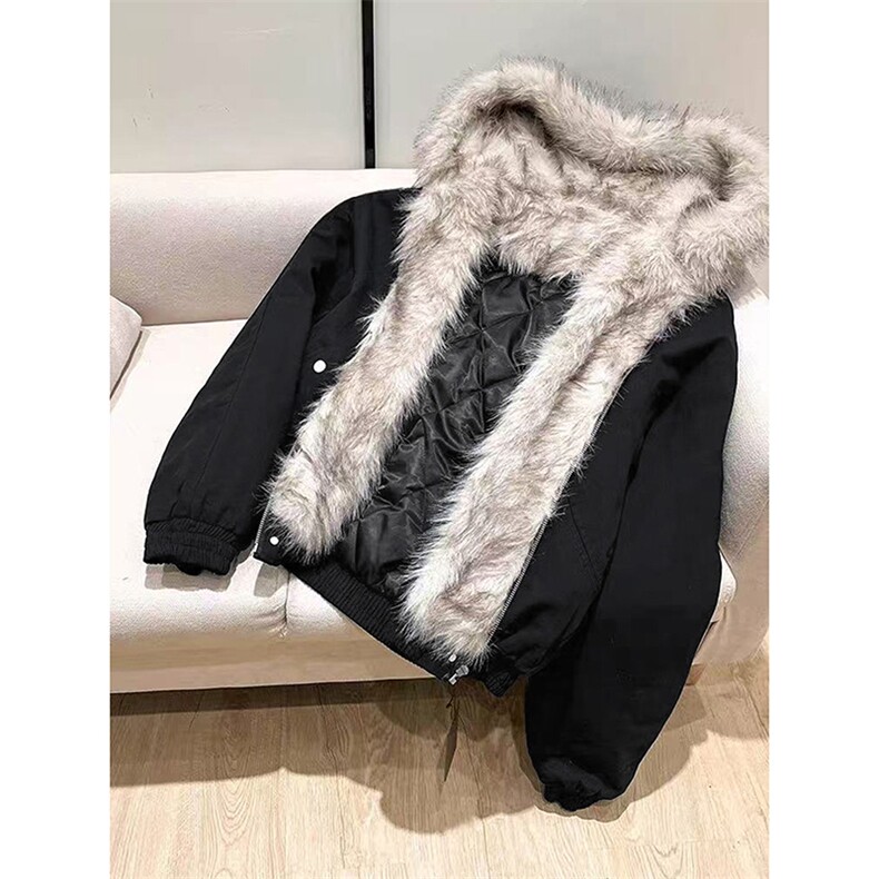 网图 加绒加厚棉服男女美式座山雕秋冬宽松休闲棉衣-A2347P120图片