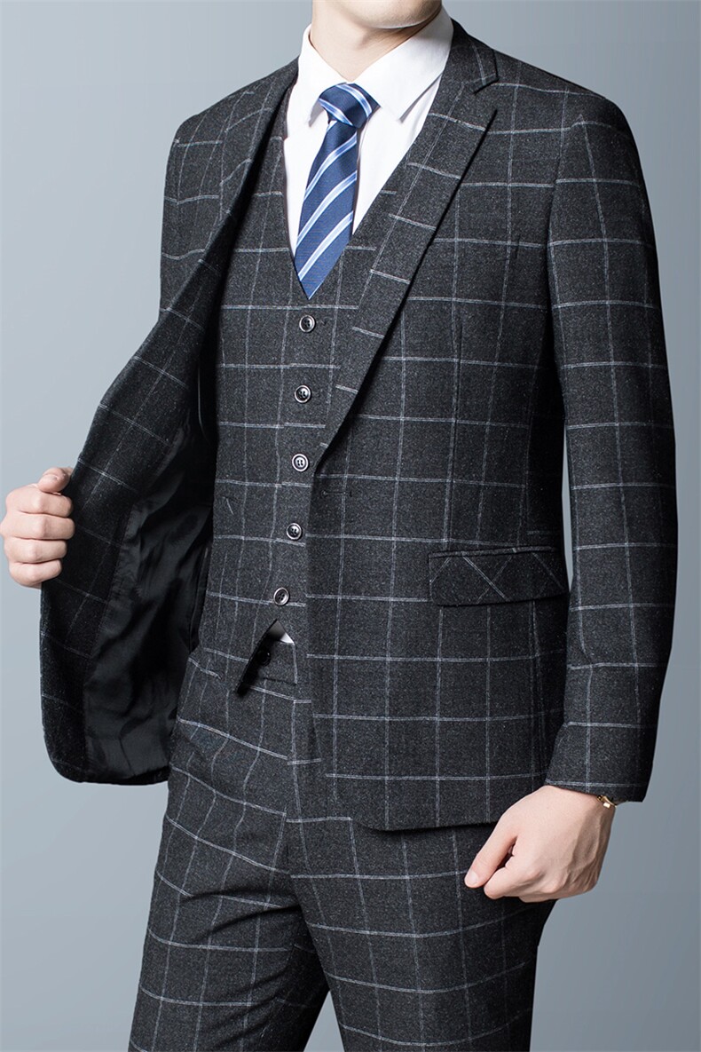 2021西装男套装商务休闲西服爸爸装男士三件套正装ASD8926-P335,男装西服套装,电商B212（原钱塘6029）