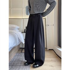 2026春夏新款人字纹高级感新面料垂感休闲直筒西装裤6615-特P40，男装西服套装，电商C305A