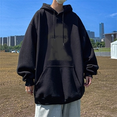 抖音得物供货可提供视频春装重磅美式宽松连帽卫衣DL2456，男装卫衣，电商A486-1