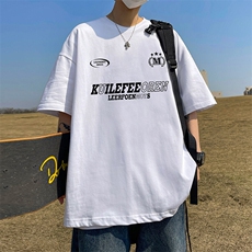 抖音得物二开现货220克夏装重磅美式高街宽松短袖t恤MT306，男装T恤，电商A486-1