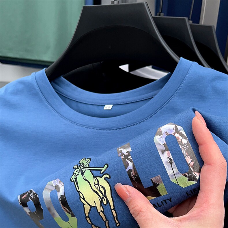 夏季薄款男士圆领短袖t恤时尚休闲2023新款打底衫修身上衣服体恤,男装T恤,电商B212（原钱塘6029）