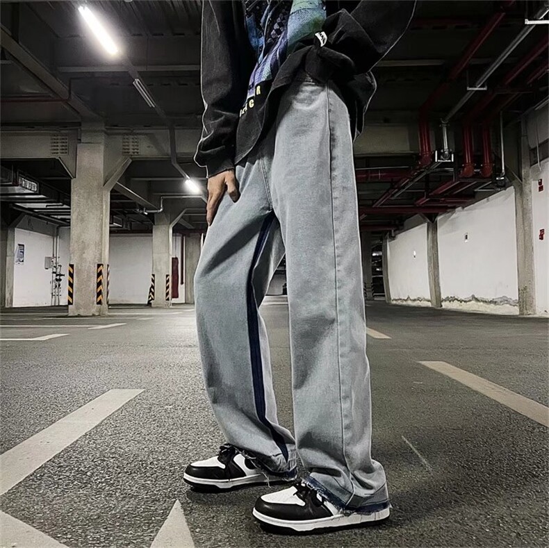牛仔裤男宽松直筒裤K7007P41图片