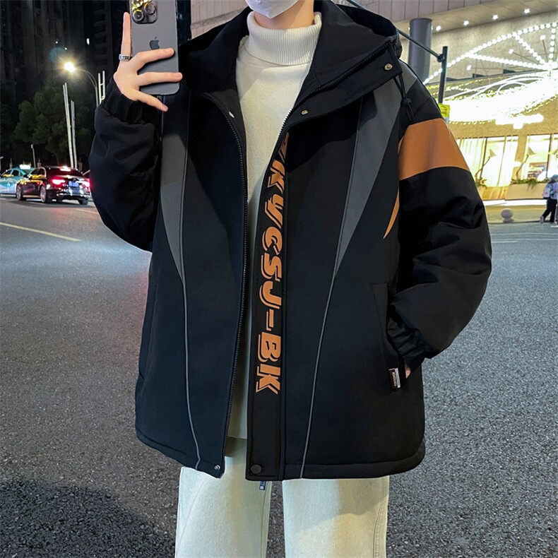 加绒加厚夹克男时尚潮流加厚棉衣男外套MY1685-P73图片