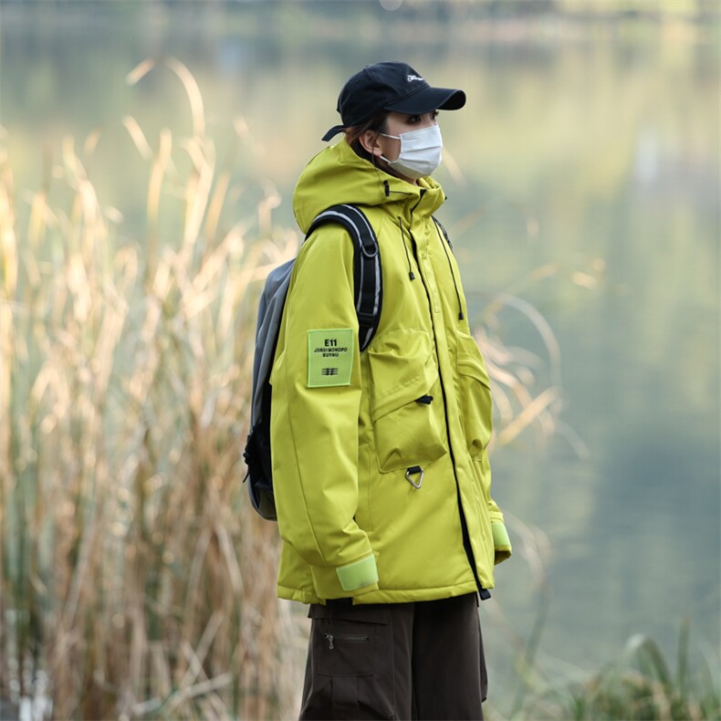 冬季户外冲锋衣高阶机能三防连帽登山服情侣工装棉衣2353R-P88,男装夹克,星座1403A