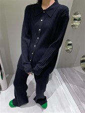 秋季新品现代简约坑条针织套装，女装职业装，AUDREY WANG