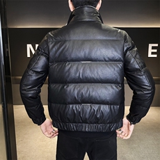 标50绒羊羔毛领皮羽绒服男冬季2025新款B255-7158-P210，男装羽绒服，电商B255