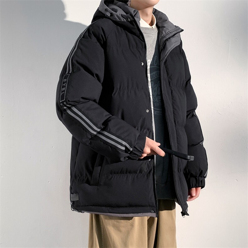 三防料抖音品质现货10W件宽松加绒加厚棉衣外套棉服BM333特P85,男装棉衣,电商A486