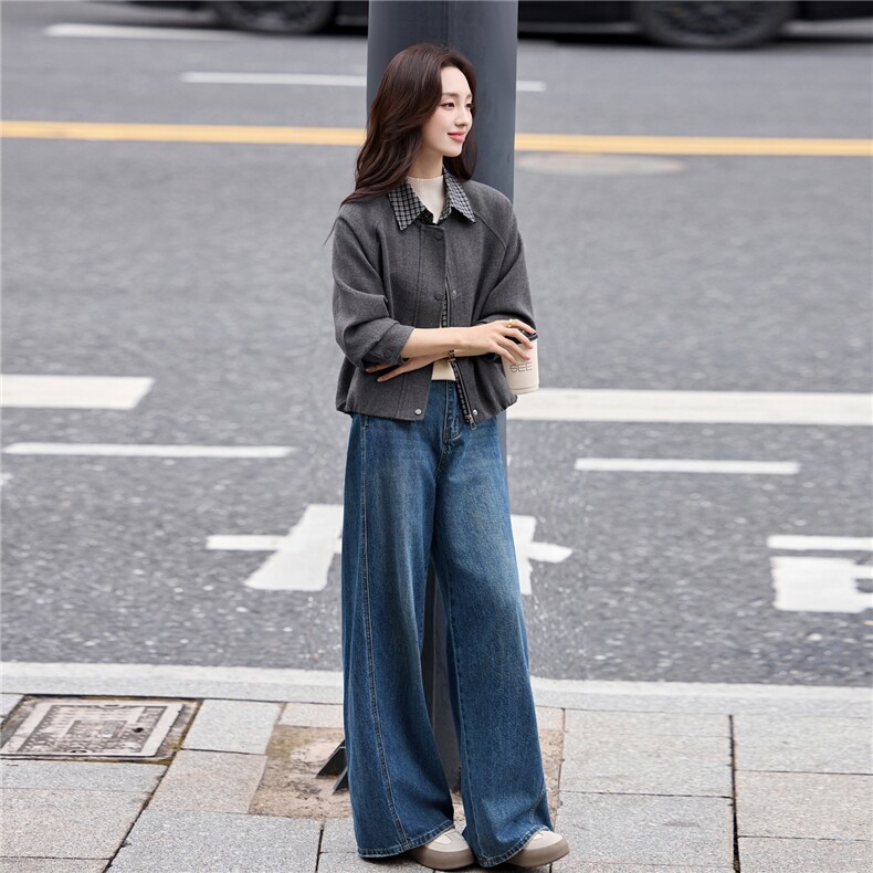 【现货！！！！】2025年加厚格子毛呢短外套,女装短外套,素月