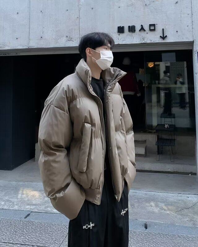DY134-P88短款PU皮棉服男款冬季加厚面包服外套高级感袄子棉衣,男装棉衣,星座603-2