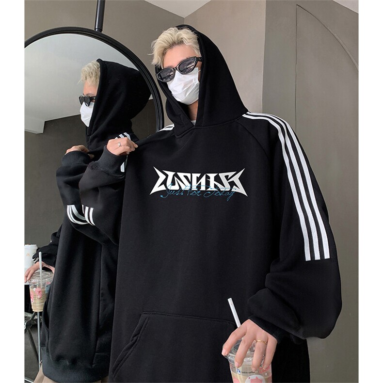 抖音得物供货提供视频秋冬重磅美式宽松织带连帽卫衣04227,男装卫衣,电商A486