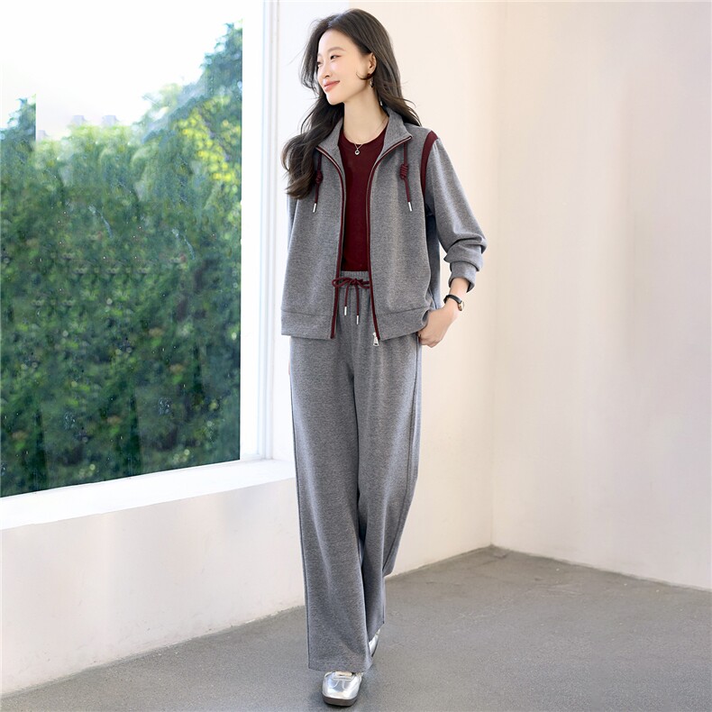 妈妈秋装2025新款休闲运动服套装洋气卫衣中年外套女春秋两件套,女装套装/套裙,涵誉