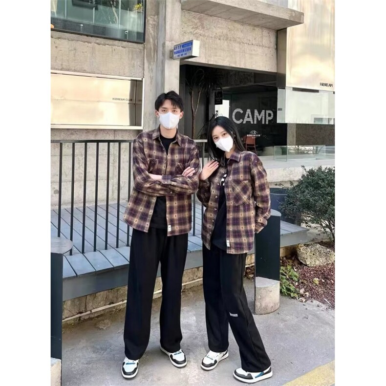 1506-1/GJ010/P52美式复古衬衫男女款春秋季宽松,男装衬衫,星座1506A
