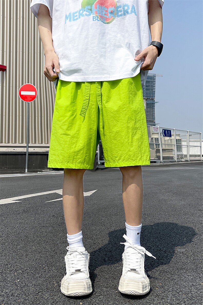 8XL-M特大码短裤男多巴胺冰丝裤户外速干五分裤工装裤DK1524P25,男装牛仔裤,电商D206-1