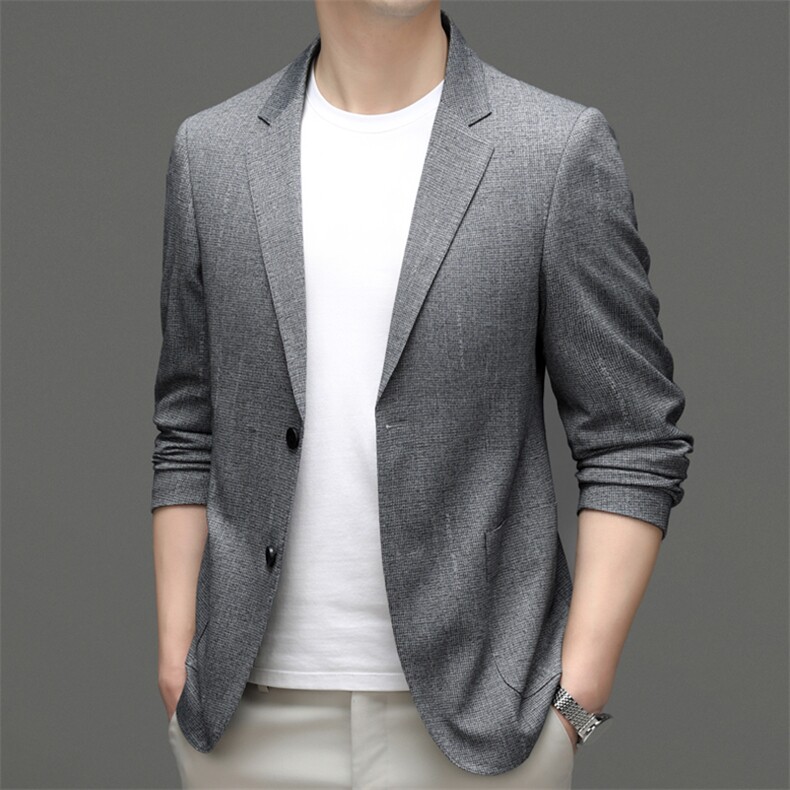 M5551-1钱塘2020-3春夏新款男士商务休闲西服简约百搭外套P135,男装西服,钱塘207-3