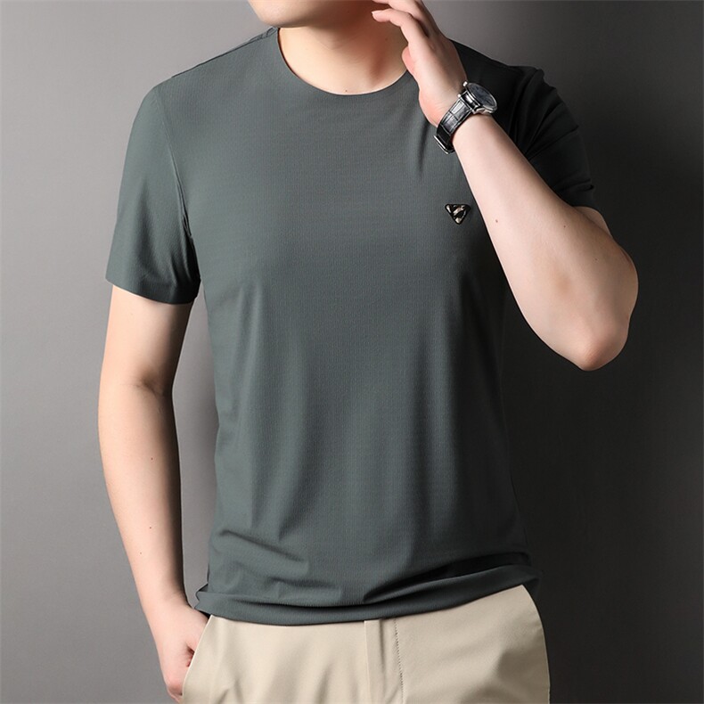 XLAL-T6665男士2023年夏季新款百搭衬衫男短袖商务休闲衬衣男P50,男装衬衫,电商B360