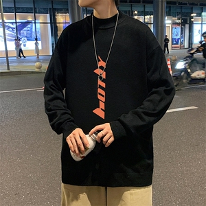 M18006-P45 加绒款-P65半高领毛衣男士大码针织衫男毛线衣男图片