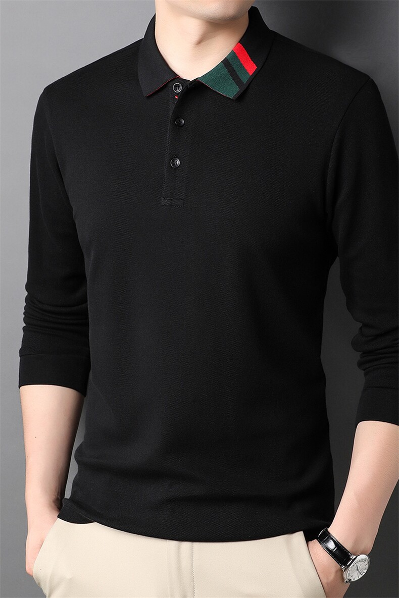 CE729钱塘2020-2中青年男士春秋薄款时尚休闲简约长袖T恤P55,男装T恤,钱塘207-2
