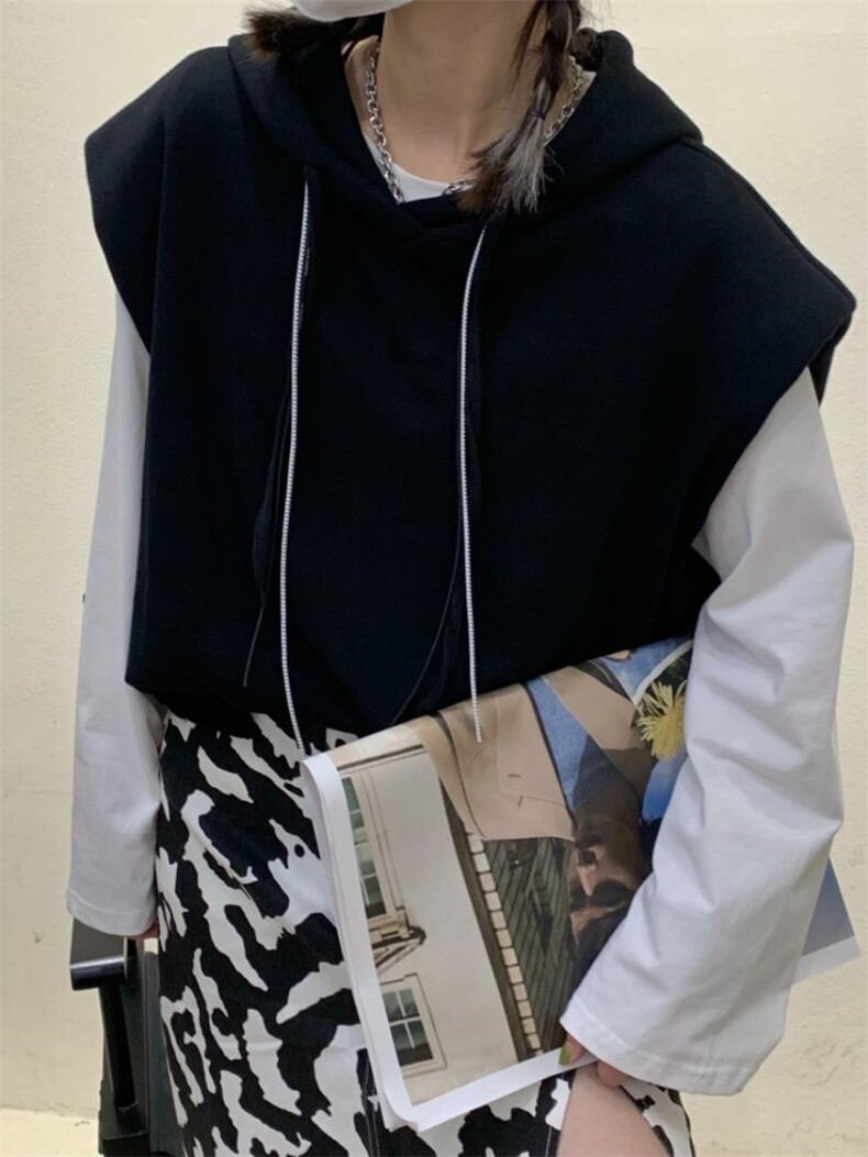 卫衣马甲百搭款，女装卫衣/绒衫，Alissa Lin