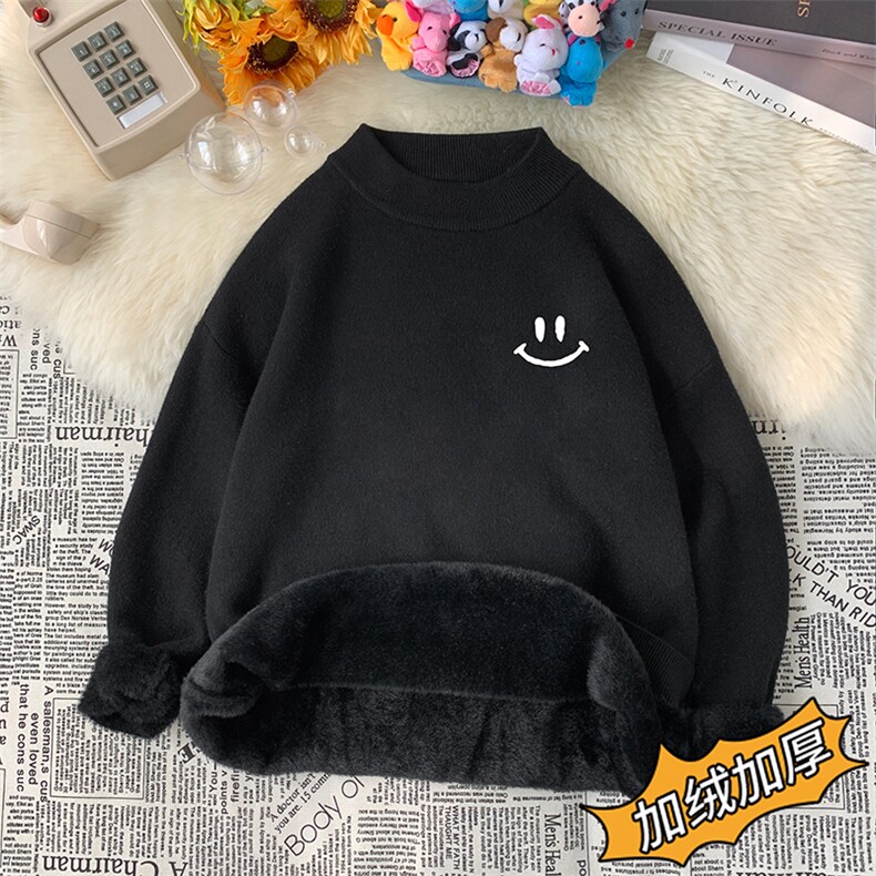 M18204-P45加绒款-P65半高领毛衣男士大码针织衫男毛线衣男,男装针织衫/毛衣,电商A040