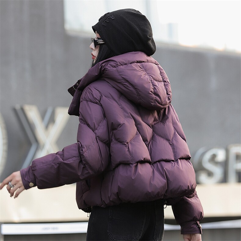 现货2024年冬季羽绒服女超好看新款今年流行显瘦洋气90白鸭绒外套图片