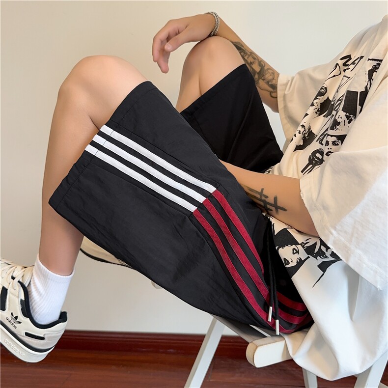 夏季新款美式潮流条纹宽松速干休闲短裤B315-K25563-特p25控48,男装休闲裤,电商B315