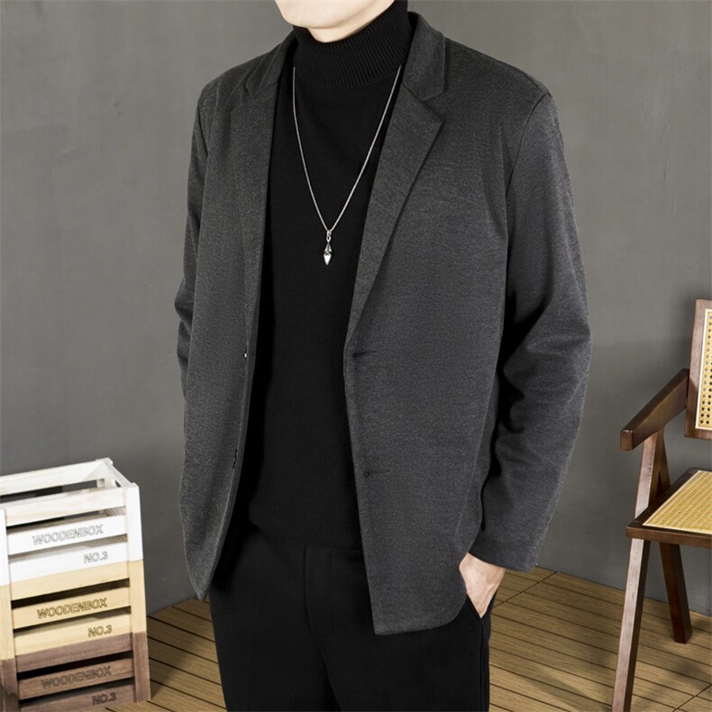 秋冬季学生西装外套男士修身韩版潮流痞帅2024西服大衣男XM52,男装西服,星座1116A-2（原606A-1）