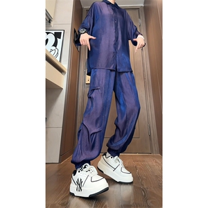 量大优 供视频 束脚冰丝长裤 M-5XL 特P30 控68 CK32图片