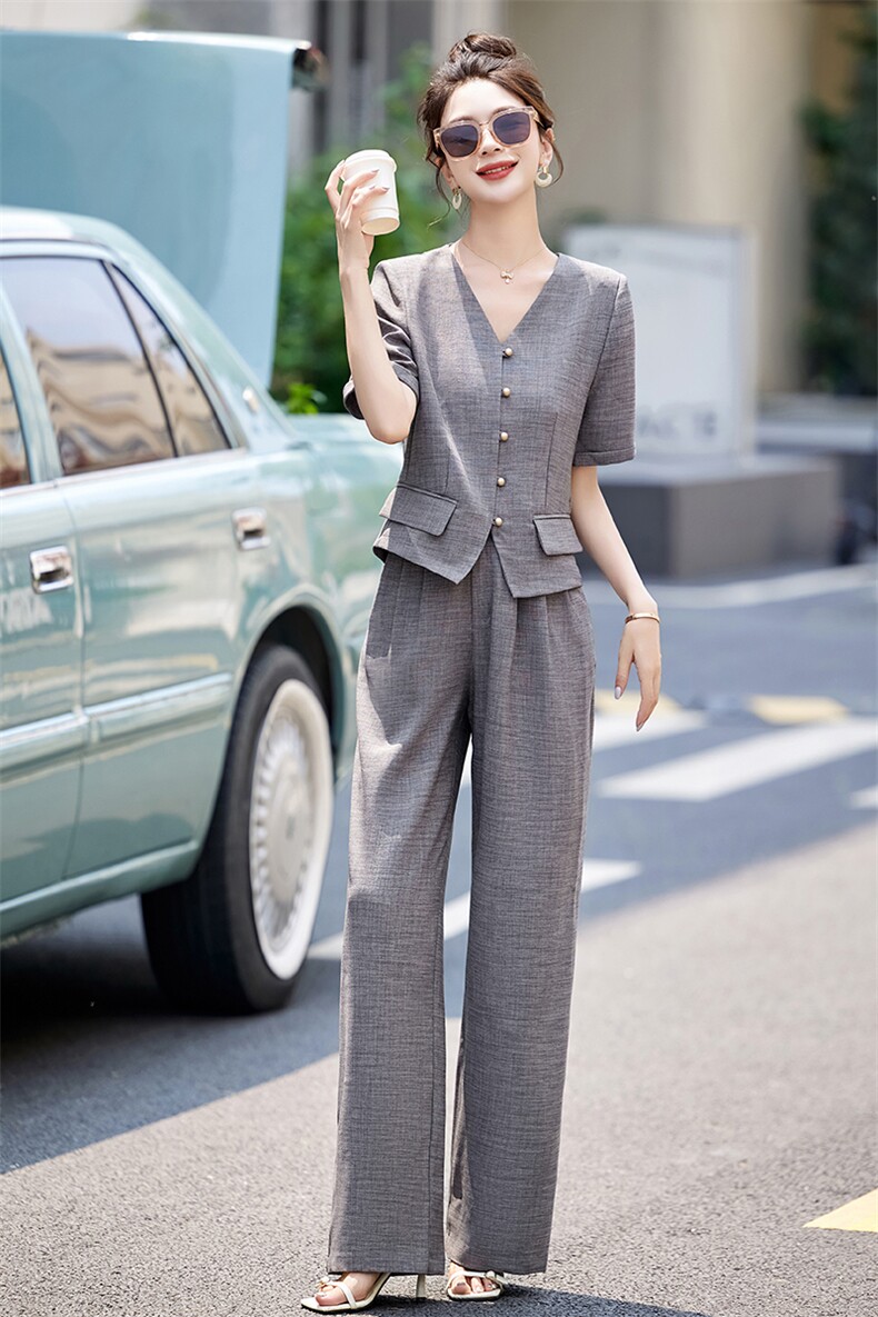 大掌柜2024夏季亚麻套裤（现货）,女装套装/套裙,大掌柜