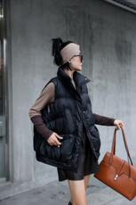 冬季时尚潮流休闲羽绒马甲，女装马甲，木可可木R