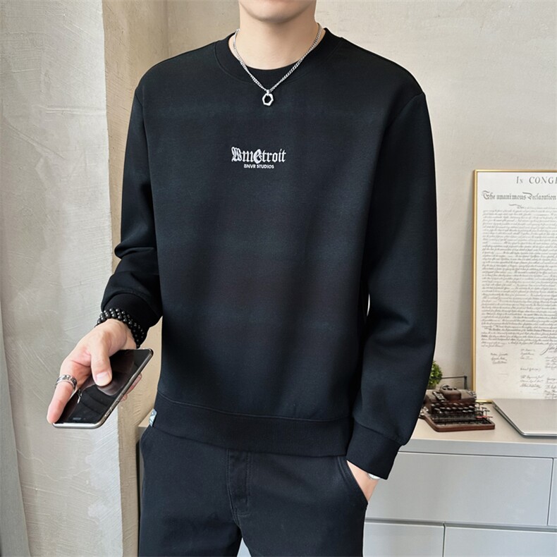 秋季新款圆领卫衣男套头印花帅气百搭上衣服潮流A329-V3332-P85,男装卫衣,电商A329