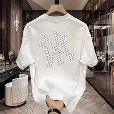 1506-1/TC456精梳棉1/P28潮牌印花短袖男女情侣宽松休闲风T恤，男装T恤，星座1506-1