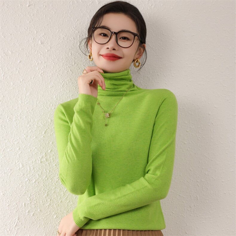套头时尚气质纯色秋冬季新款女时尚百搭显瘦针织衫,针织衫/毛衣,伊美侕