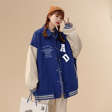 中性23春季时尚美式西海岸印花翻领棒球服夹克外套G604P85控108，男装夹克，A247A