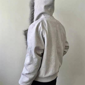 美式高街座山雕棉服男款冬季加厚连帽毛领外套高级感痞帅夹克棉衣图片