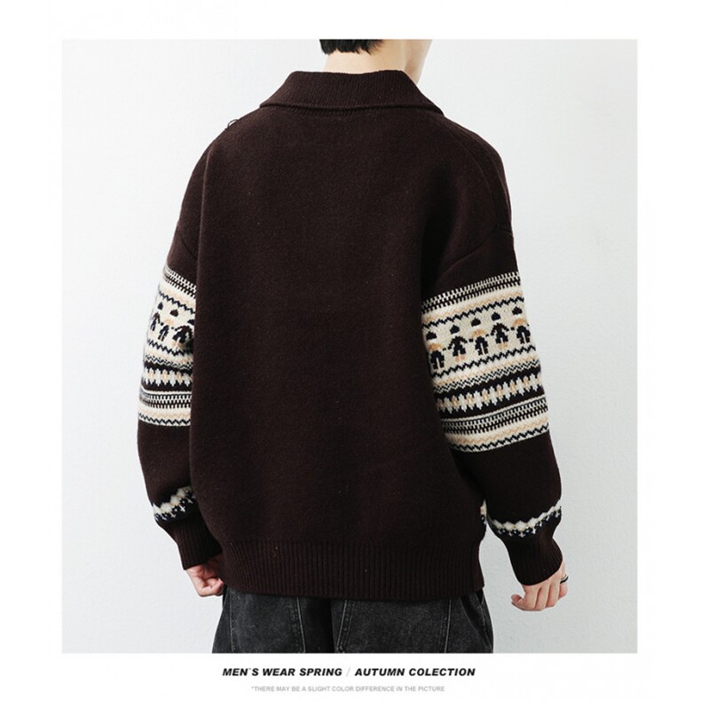 1506-1/MA3881高品质/P64冬新款开衫毛衣美式复古休闲慵懒风,男装针织衫/毛衣,星座1506-1