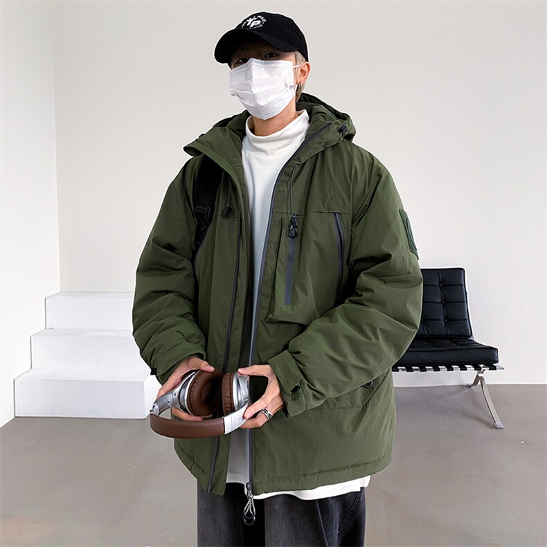 新款棉服羽绒棉保暖连帽加厚冬装情侣装韩版宽松棉袄MY8855-P105图片