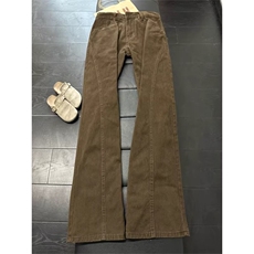 牛仔裤男高街风宽松微喇柳叶弯刀裤P46YC456，男装牛仔裤，星座1112-1